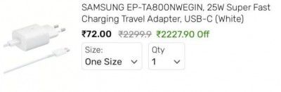 SAMSUNG EP-TA800NWEGIN, 25W Super Fast Charging