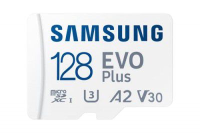 SAMSUNG EVO Plus 128GB Micro SDXC w/SD Adaptor, Up-to 160MB/s, Expanded Storage