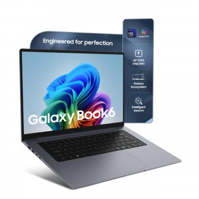 Samsung Galaxy Book6 (Gray, 16GB RAM, 512GB SSD) |16" WUXGA+ Display with Touchscreen