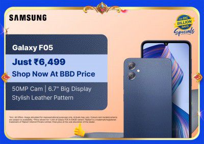 Big Billion Days bargain: Flipkart prices Samsung Galaxy F05 at just Rs. 6499	