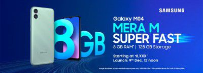Samsung Galaxy M04 (8 GB RAM| 128 GB Storage)