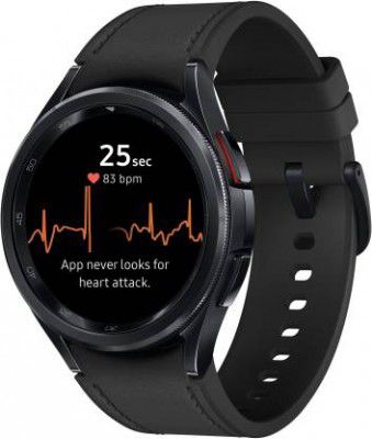 SAMSUNG Galaxy Watch6 Classic Bluetooth  (Black Strap, 43mm)