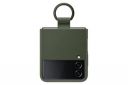 Samsung Galxy Z Flip4 Silicone Cover with Ring, Khaki...