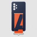 SAMSUNG Soft Silicone Hybrid Cover for SAMSUNG Galaxy A73 5G (Handheld Strap, Navy)...