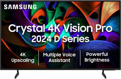 SAMSUNG New D Series Brighter Crystal 4K Vision Pro 50" Ultra HD (4K) LED Smart Tizen TV (UA50DUE76AKLXL)
