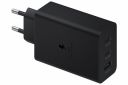 Samsung Original 65W Tri Port,Type-C & USB-A,Super Fast Charger (Cable not Included),Black,Tablet...