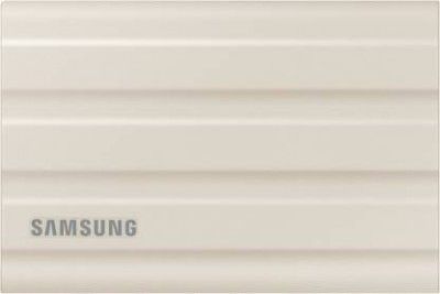SAMSUNG T7 Shield 1TB USB 3.2 Gen 2 (10 Gbps),IP65 Rated,Speed upto 1050 MB/s,(MU-PE1T0K) 1 TB External Solid State Drive (SSD)  (Beige, Black)