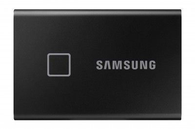 Samsung T7 Touch 2TB Up to 1,050MB/s USB 3.2 Gen 2 (10Gbps, Type-C) External Solid State Drive (Portable SSD) Black (MU-PC2T0K)