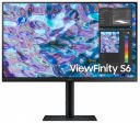 Samsung ViewFinity S6 Flat Monitor 27" QHD 2,560 x 1,440 Resolution, Pivot (LS27B610EQWXXL, Black)...