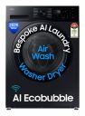 Samsung WD12FG5B34BBTL 12kg/7kg 5 Star  AI EcoBubble Front Load Washer Dryer (Black)...