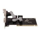 SAMZHE 2 Ports PCI to Com-Pin Controller (Multicolor) (Model: MST-119)...