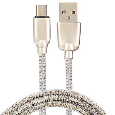 SAMZHE Durable Rugged Extra Tough Unbreakable Braided Micro USB Cable 1.5 Meter (Gold)