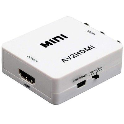 SAMZHE Mini AV2 HDMI UP Scaler 1080P HD Video Converter (White) (MST-767)
