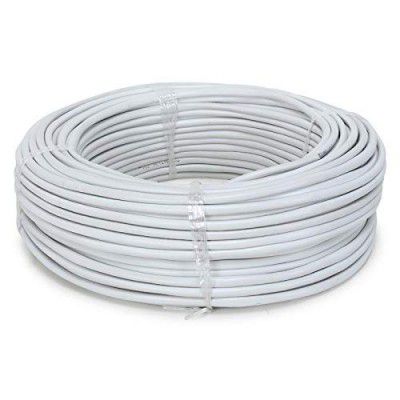SAMZHE Pav-CCTV-7 Roll 3+1 Copper CCTV Camera Cable Role (White)