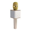 SAMZHE Q7 Handheld Wireless Mike | Multi-Function Bluetooth Karaoke Singing Mic with Microphone Speaker for All Smart Phones (Gold) (Gold), standard...