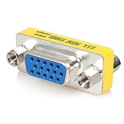SAMZHE VGA Female to Female Gender Changer Cable Extender Joiner (Model: MST-177)