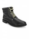San Frissco Men's Boots Solid Casual Leatherette Mid Top Ankle Lace-up Shoes/Soft Cushioned Footbed with TPR sole/Classic, Durable, Comfortable for Outdoor & Party - 10 (Black)...
