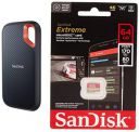 SanDisk 2Tb Extreme Portable Ssd 1050Mb/S R, 1000Mb/S W,Upto 2 Meter Drop Protection & Typec Smartphone Compatible, 5Y Warranty, External Ssd & Extreme Microsd Uhs I Card 64Gb, USB...