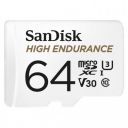 SanDisk 64GB High Endurance Video MicroSDXC Card with Adapter for Dash Cam and Home Monitoring Surveillance Systems - C10, U3, V30, 4K UHD, Micro SD Card - SDSQQNR-064G-GN6IA...