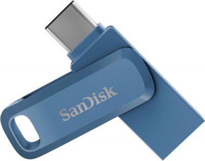 SanDisk Dual Drive Go 128 GB OTG Drive  (Blue, Type A to Type C)