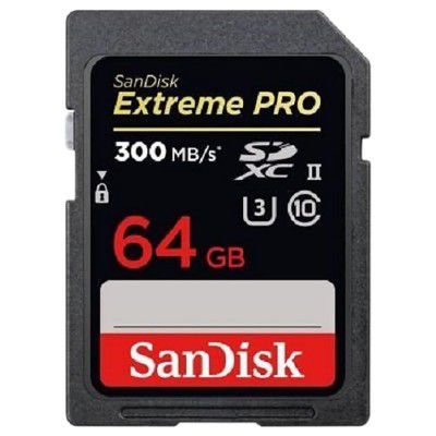 SanDisk Extreme Pro SDXC 64GB Class 10 300MB/s Memory Card