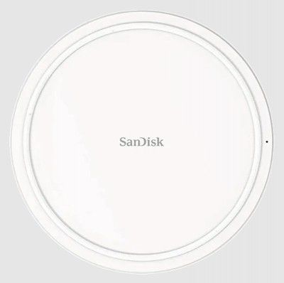 SanDisk Ixpand 15W Wireless Charger for iOS, Android, Earbuds (Qi Certified, Temprature Control Technology, White)