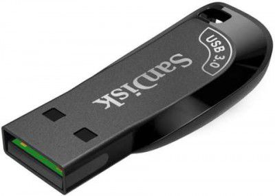 SanDisk USB Flash Drive 128 GB Pen Drive, USB 3.0 Plastic Case (Black)