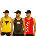 Sando Sleeveless Round Neck Vest – Pack of 3...
