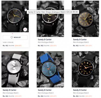 Sandy D Carter Watches upto 80% off starting From Rs.411