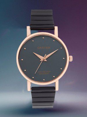 Sandy D Carter Women Brass Dial & Bracelet Style Straps Analogue Watch SD-Carter-52-RG-BL