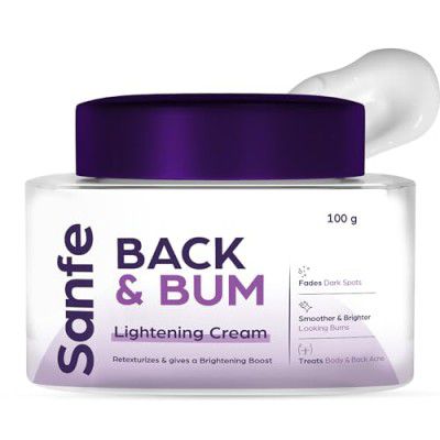 Sanfe Back & Bum Cream for Dark Spots and Body Acne 100gm