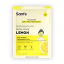 Sanfe Instant Hydration Cucumber Facial Mask | For toned & nourished skin | 100% fruit extracts, Korean Mask | 1pc, 25gm (Lemon)...