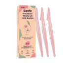 Sanfe Reusable Eyebrow Touch Up Hair Removing Face Razor For Women - Pack of 3...