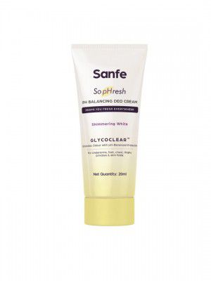 Sanfe So pHresh GLYCOCLEAR pH Balancing Deo Cream 20 ml - Shimmering White