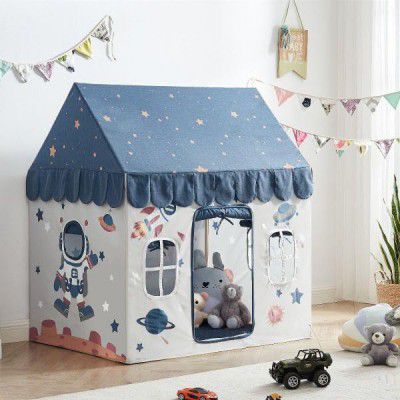 SANGANI Children Boy Girls Portable Castle Playhouse | Medium Size Light Weight Kids Play Tent House for 3-13 Year Old Kids Girls and Boys,Red Cloud House