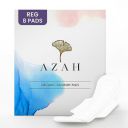 Sanitary Pads for Women By AZAH (Pack of 8 Regular) 100% Organic Sanitary Pads for Women High Absorption Cotton Sanitary Pads for Women Soft and Rash Free Sanitary Pad...
