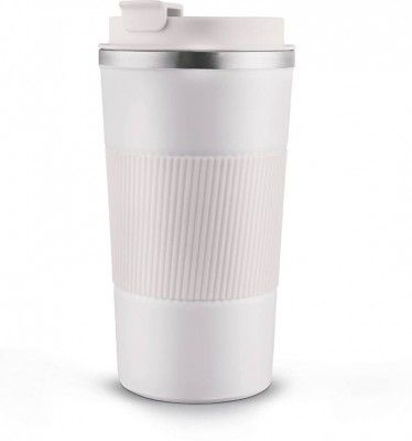 Sanjeev Kapoor SS Coffee Mug - 300ml | Rubber Grip & Flap Lid