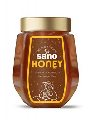 Sano Pure Honey 500g (Pack of 1) | 100% Pure, Natural