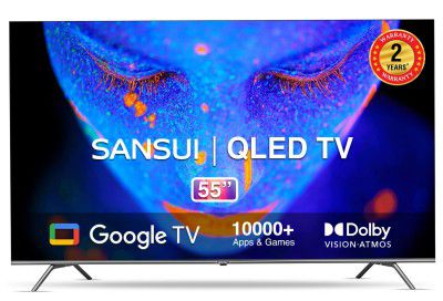 SANSUI 55" 4K Ultra HD Smart QLED Google TV JSW55GSQLED