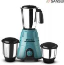 Sansui Allure Plus 500 W Juicer Mixer Grinder (3 Jars, Black, Blue)...