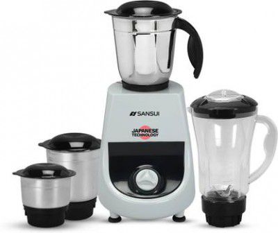 Sansui Plus 500 W Juicer Mixer Grinder  (Allure | 4 Jars | Black, Grey)