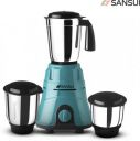Sansui Plus 500 W Juicer Mixer Grinder (Allure Plus | 3 Jars | Black, Blue)...