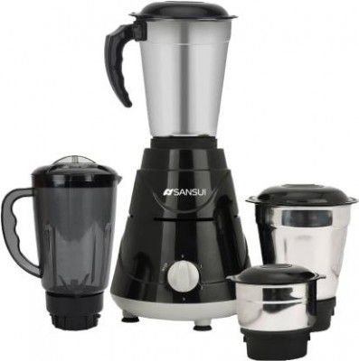 Sansui Pro 500 W Juicer Mixer Grinder (Blaze | 4 Jars | Black)