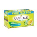 Santoor Fresh Skin Aloe Vera & Lime Bathing Soap |125g ( Pack of 6 )...