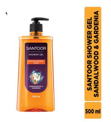 SANTOOR Shower Gel Sandalwood and Gardenia Body Wash (500 ml)