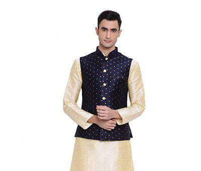 Sanwara Mens silk Ethnic Jacket