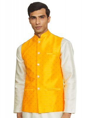 Sanwara Mens silk Ethnic Jacket