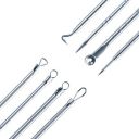 SAPRETAILER Stainless Steel Blackhead Pimple Blemish Extractor/Remover Tool (Set of 4)...