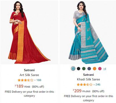 Saree Starting @ ₹189