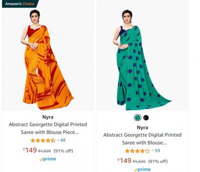 Saree Starting From Rs 139